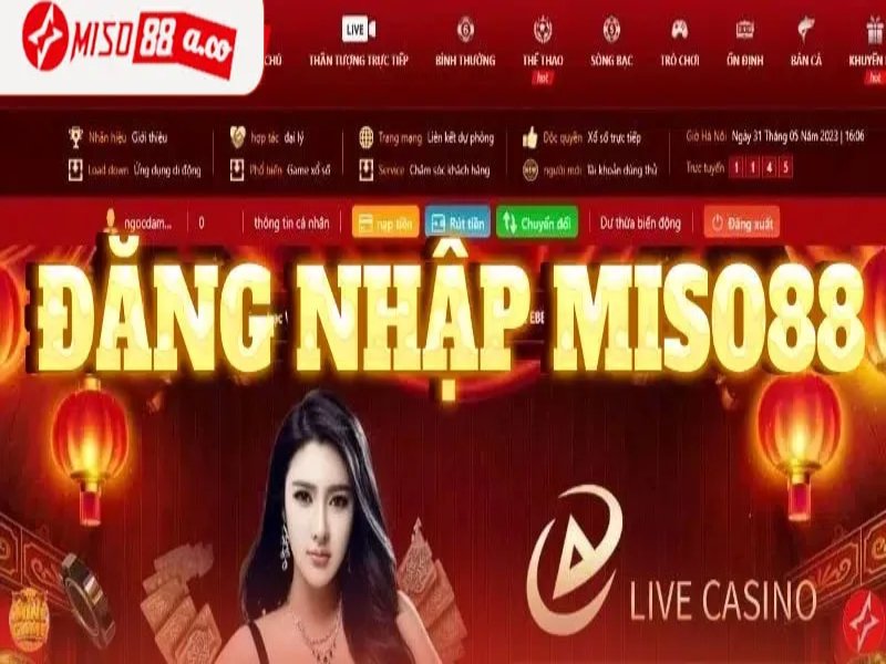 Đăng nhập vào trang chủ nhà cái Miso88